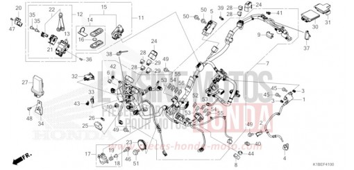 IMPIANTO ELETTRICO/CHIAVE TELECOMANDO NSS350AR di 2024